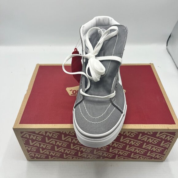 Vans Off the Wall Sk8-Hi Frost Gray Womens Size 8 Mens Size 6.5 Skateboard Shoes - Picture 3 of 6